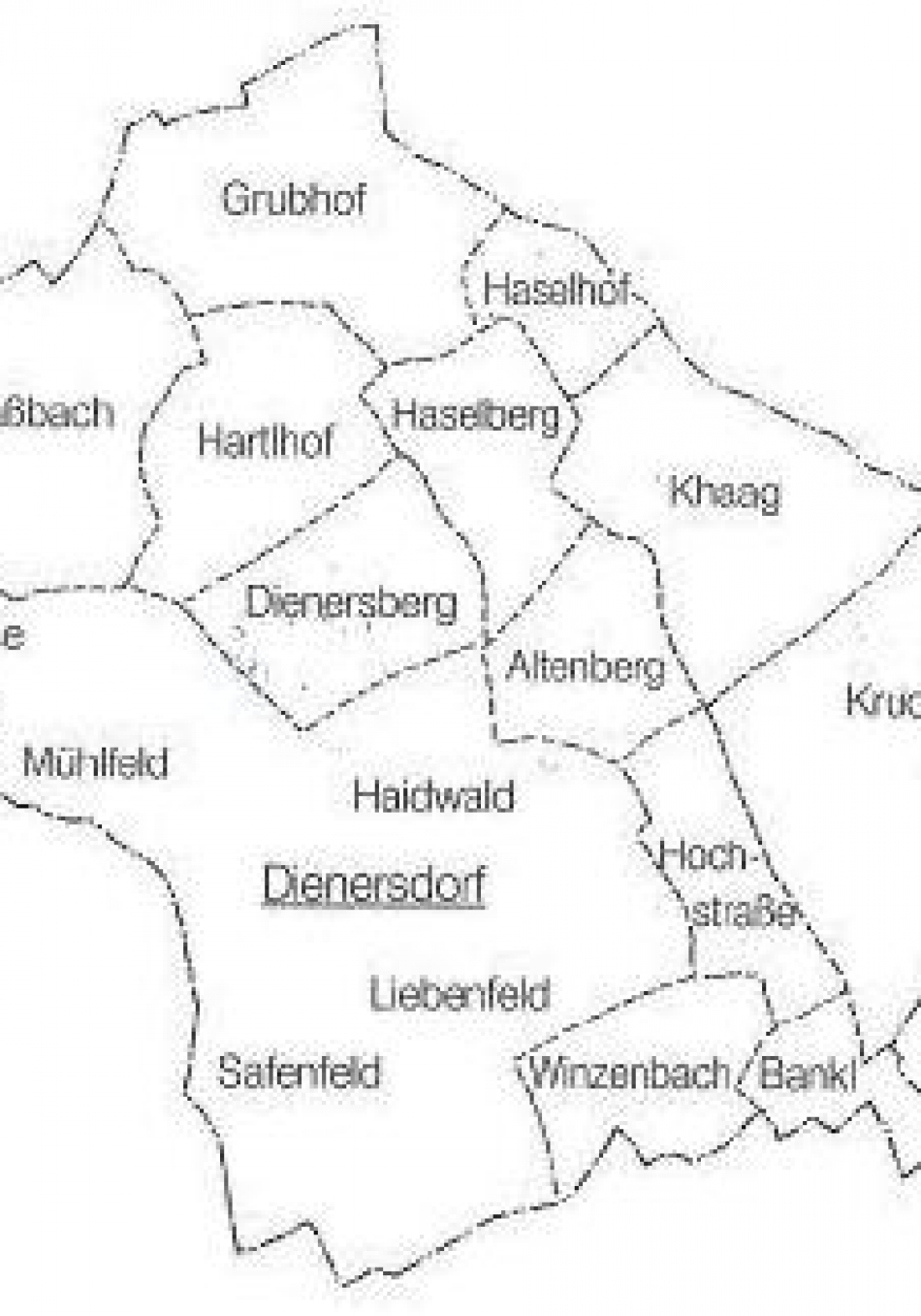 Ortsteile KG Dienersdorf