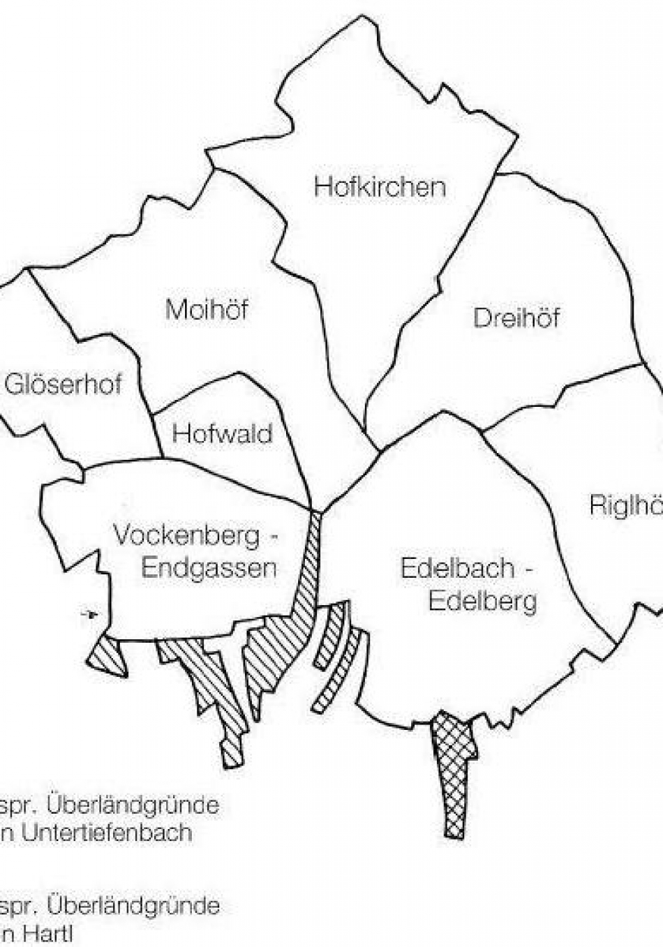 Ortsteile KG Hofkirchen